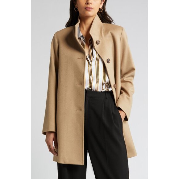 FLEURETTE Jackets & Blazers - 🆕FLEURETTE Dawn Wool Stand Collar Car Coat Camel Tan 10